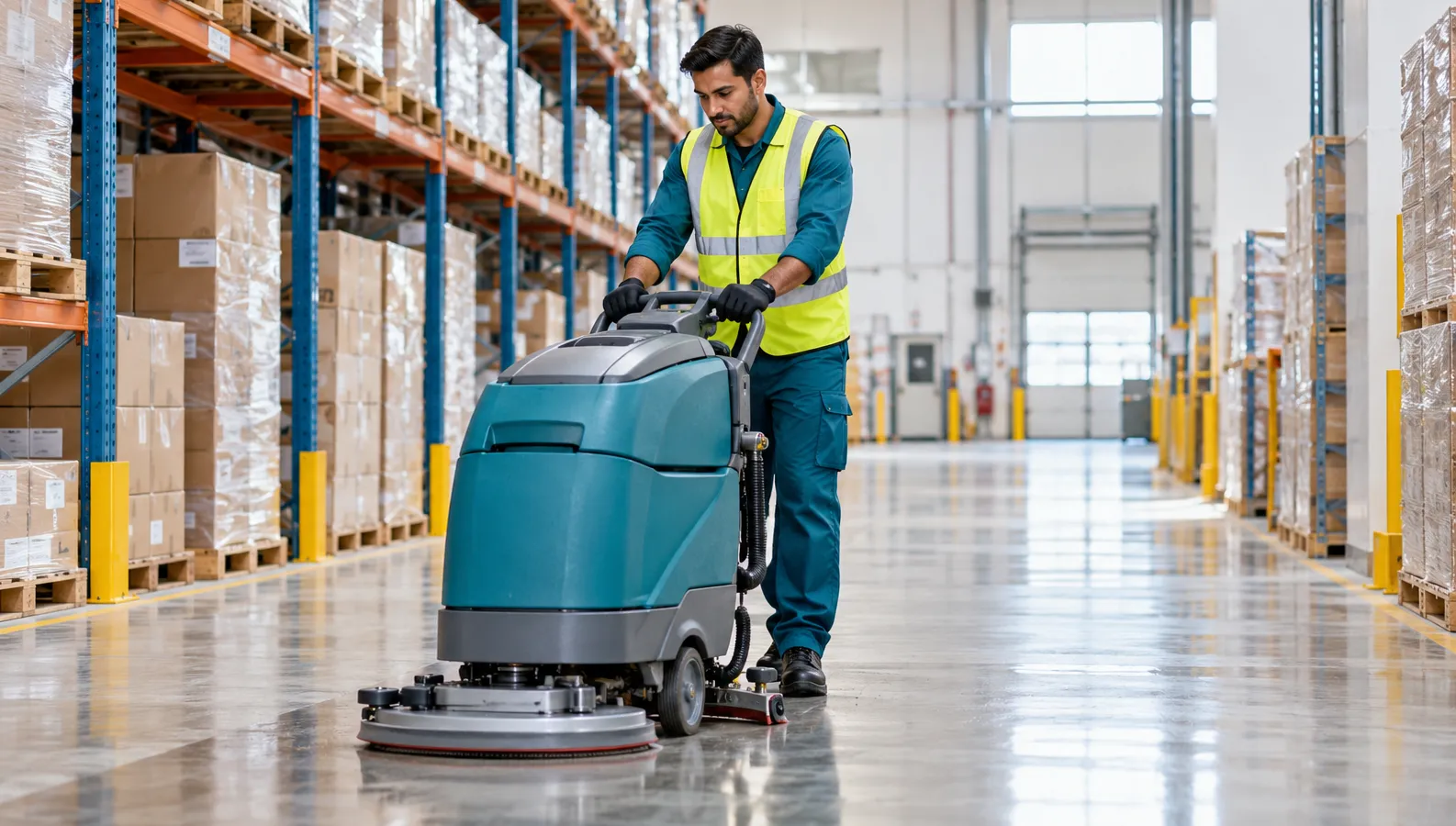 Professional cleaning team caring for a property